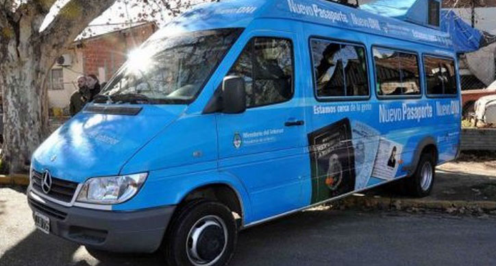 Pueblo Belgrano  recibe la unidad móvil  de documentación 