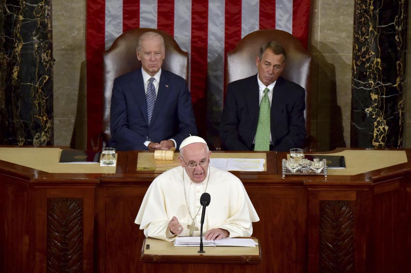 EEUU: el papa Francisco llama a a responder a desafíos mundiales