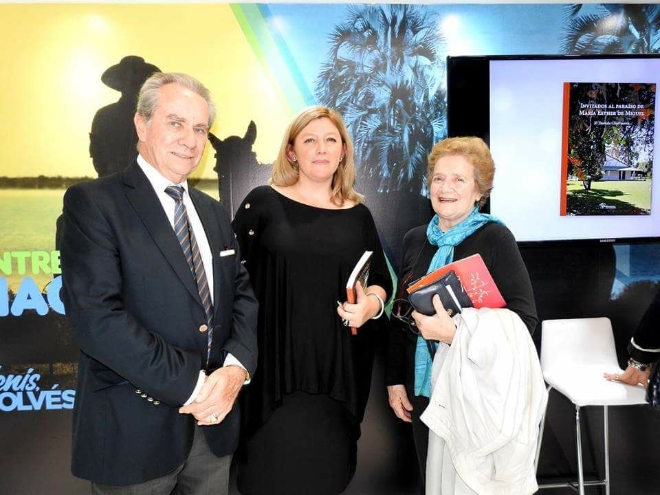 Larroque se mostró activa en Buenos Aires