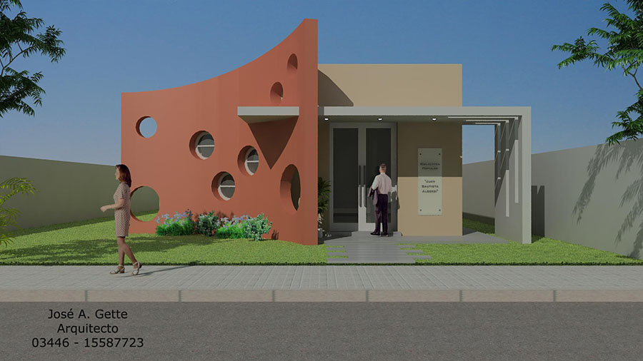 Larroque:  construirán el nuevo edificio de la Biblioteca