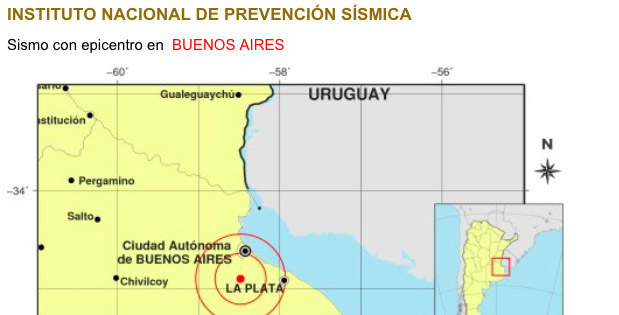 Un sismo de 3,8 grados se sintió en Buenos Aires a las 10.27