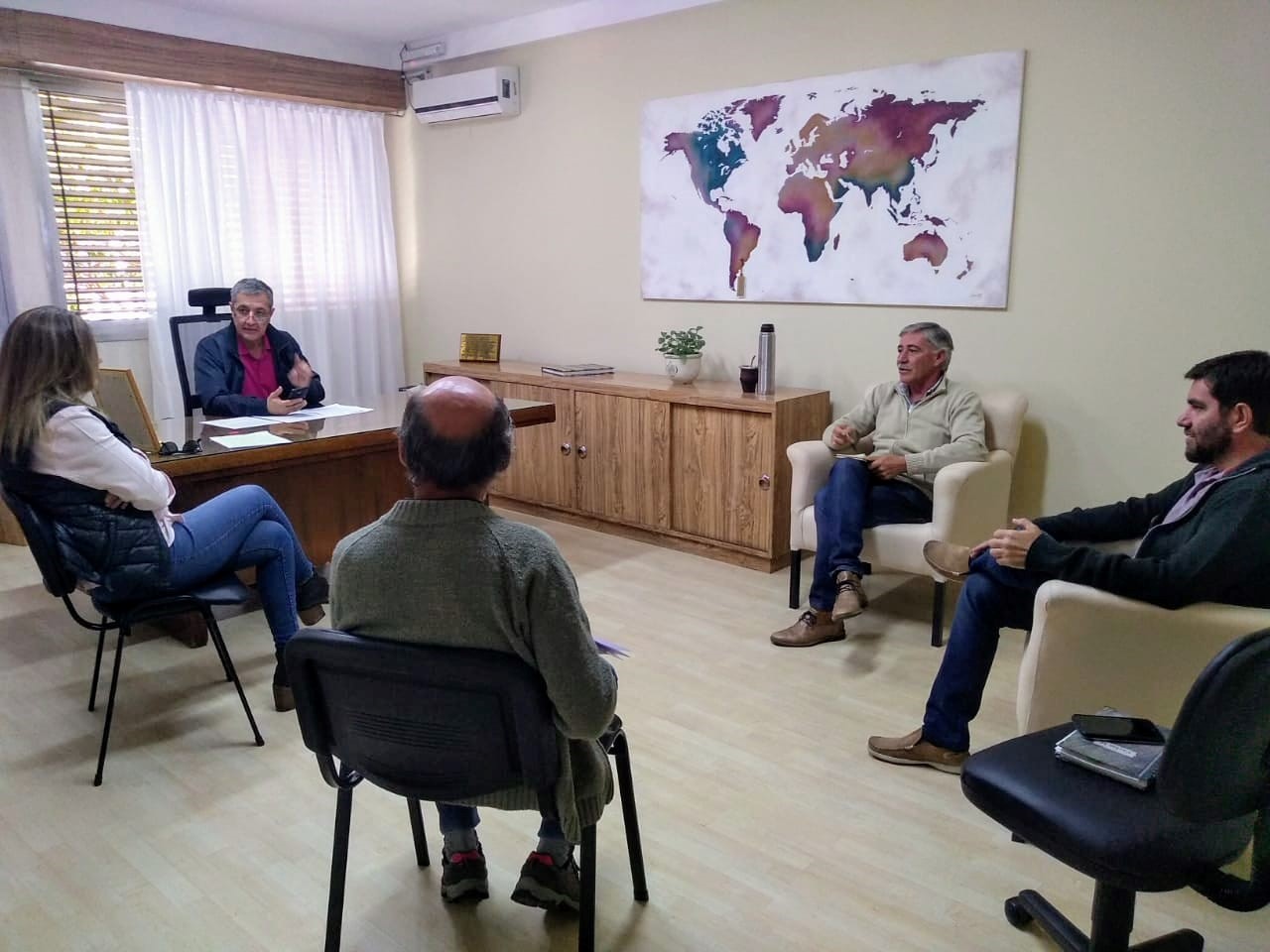 El intendente de Urdinarrain se reunió con representantes del Centro Comercial 