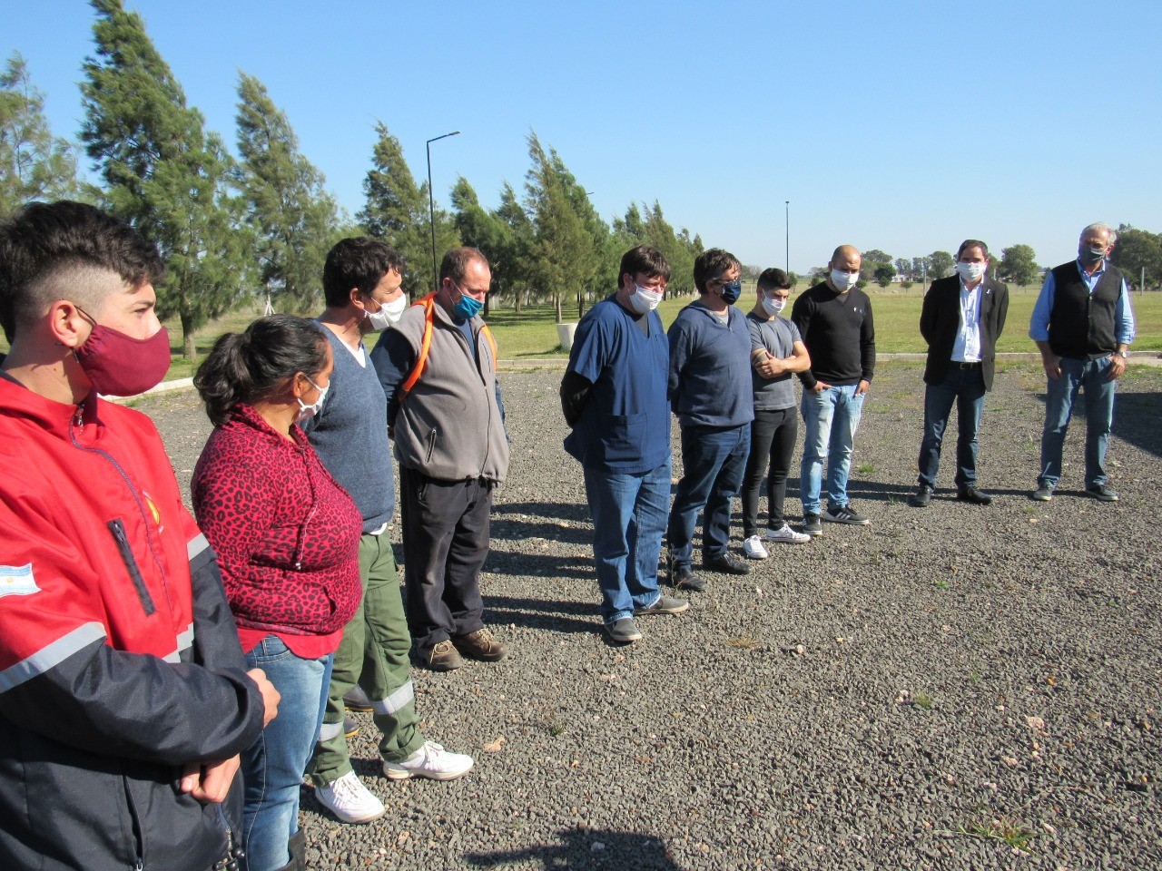 Ortolano destacó la labor del personal que atendió  a la personas aisladas por Covid-19