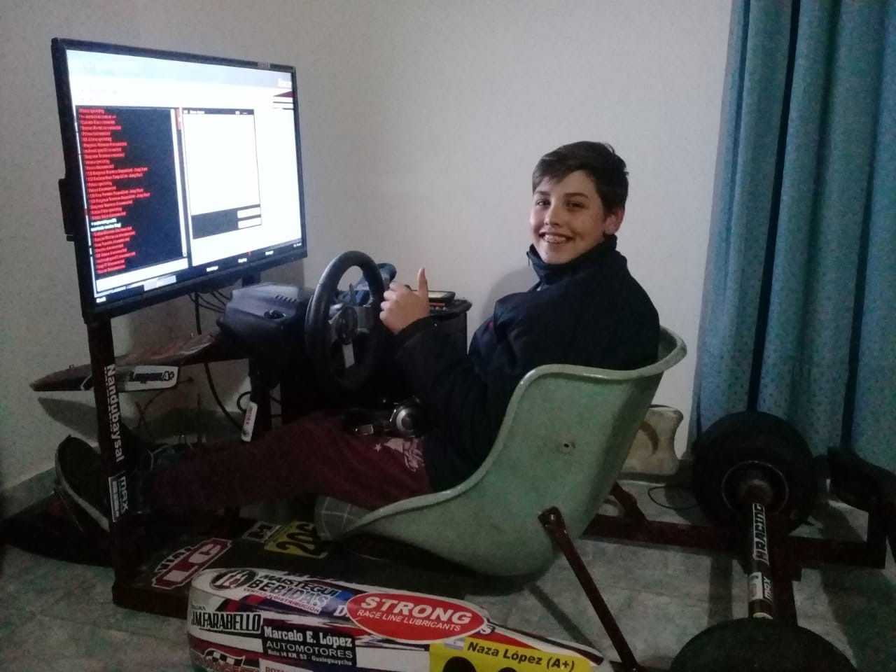 López se llevó todo   en la fecha virtual de la Rotax