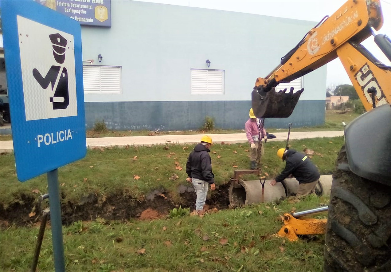 Efectúan diferentes obras en la ciudad de Urdinarrain
