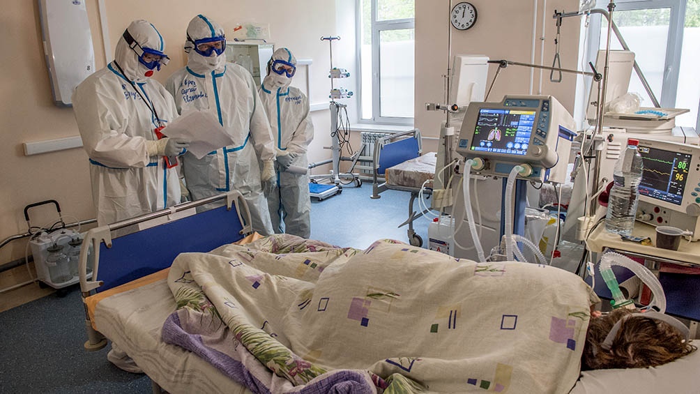 Rusia superó  los 11 mil  muertos  por Covid