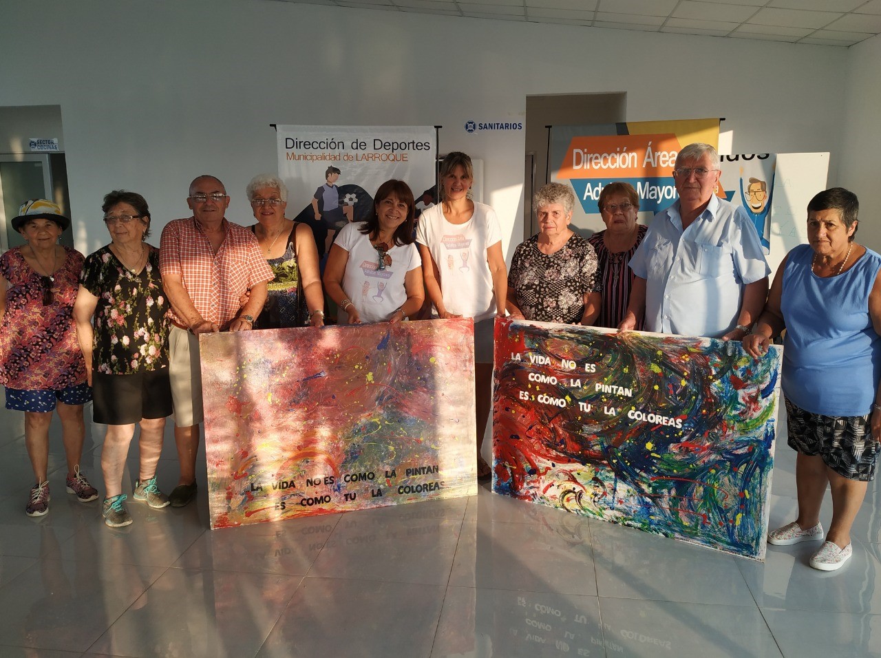 Larroque:  “Adultos Mayores” recibió un aporte por la colonia de vacaciones