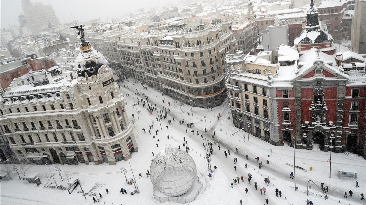 Una semana después, Madrid todavía se recupera de la histórica nevada