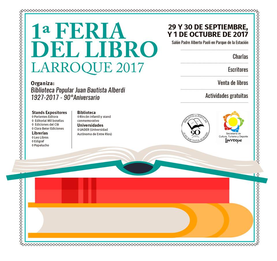 Comienza esta tarde la Primera  Feria del Libro de Larroque  