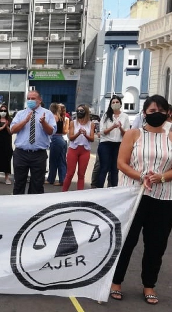 La protesta de los judiciales se replicó con fuerza en la provincia