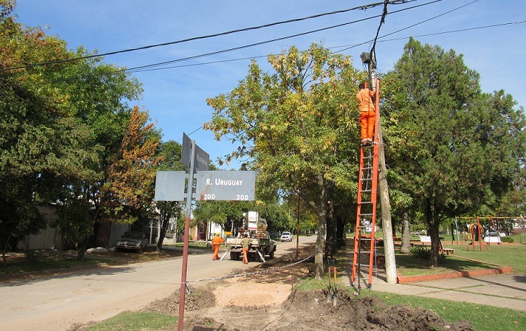 Larroque:  Avanzan diferentes frentes de obras en la ciudad