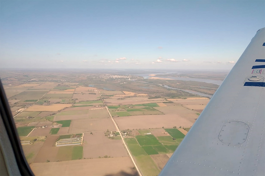 Entre Ríos realiza vuelos de inspección y  relevamiento en la zona de islas del Delta