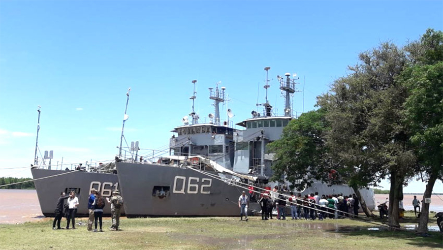 El buque socio sanitario de la Armada  Argentina llegará al Departamento Islas