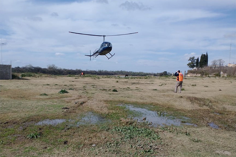 Se instaló una base para combatir los incendios en el Delta del Paraná