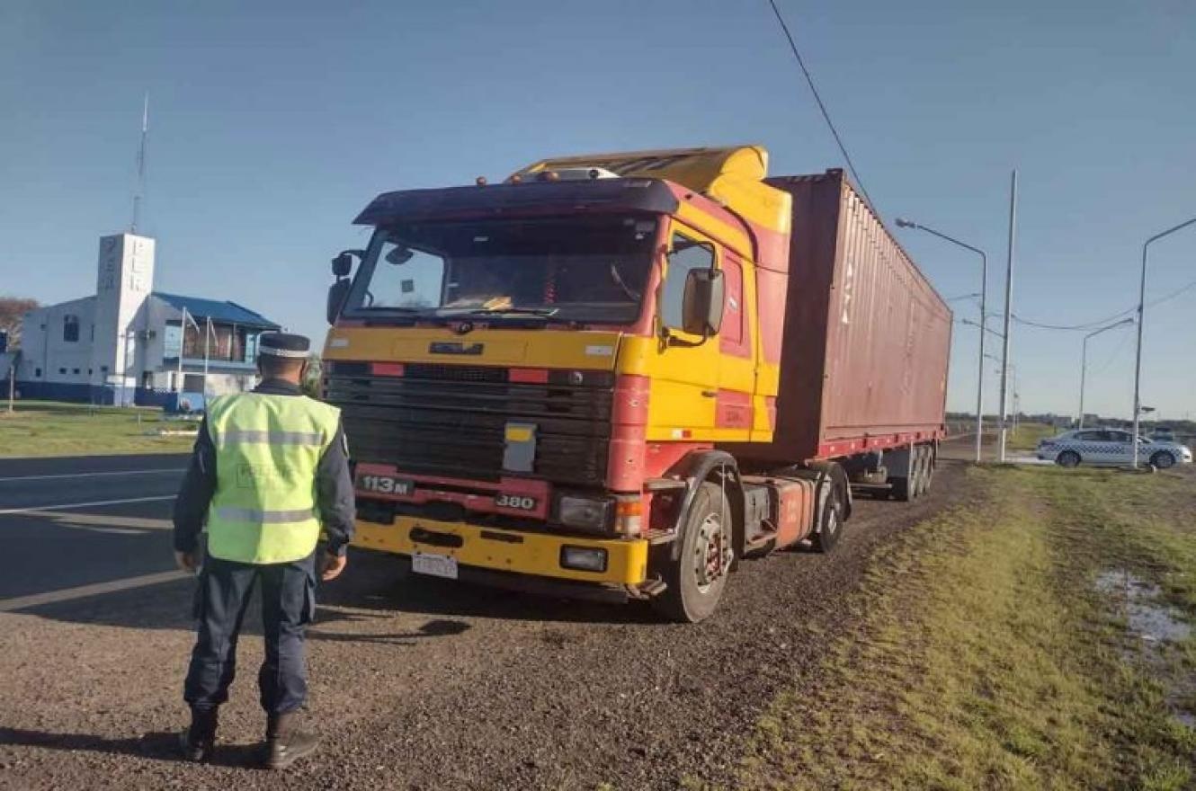 Preventiva para un  camionero involucrado en  un accidente en la Ruta 14