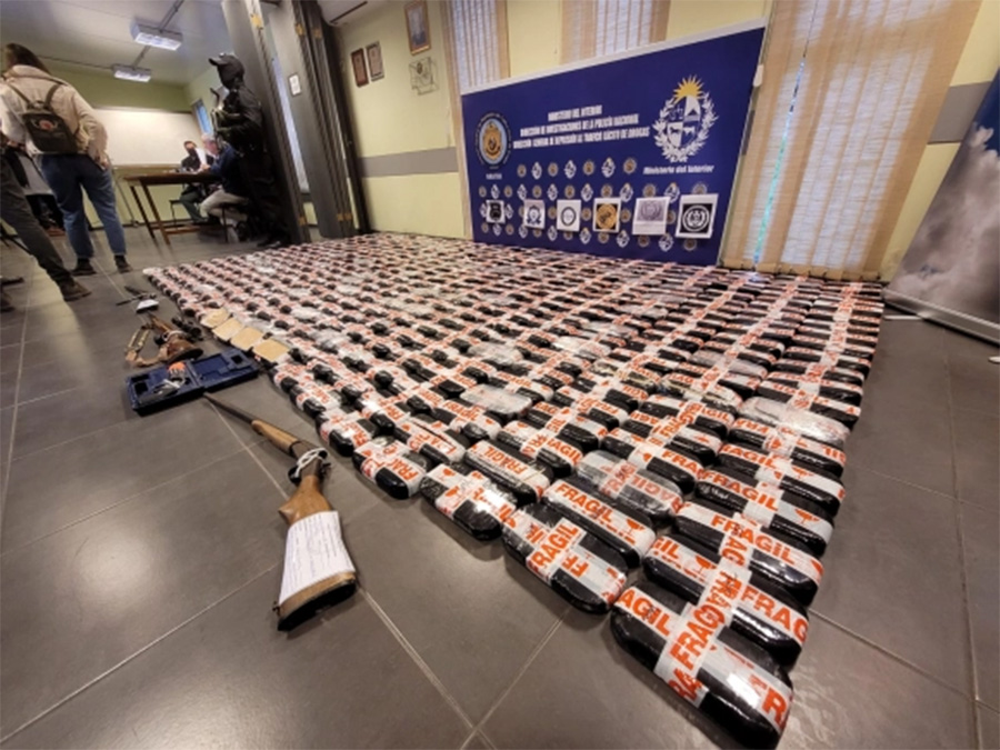 El grupo narco que pretendía ingresar 409 kilos de pasta base al Uruguay