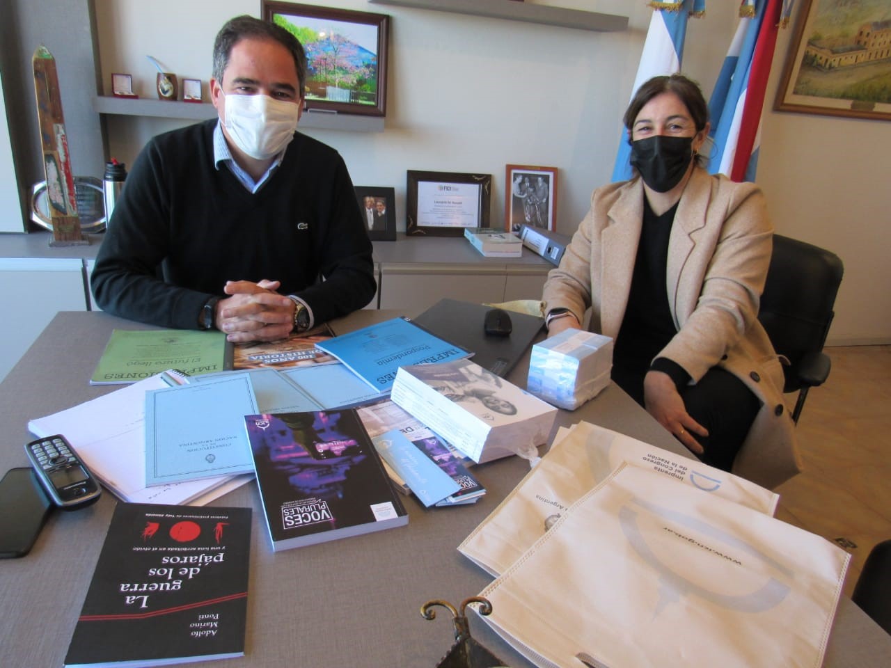 Larroque: El intendente Hassell recibió a Ana Elisa Monti