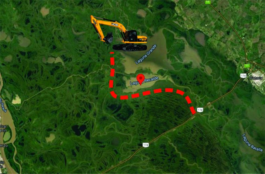 Detectan maquinaria prohibida para desmonte en la zona del Delta