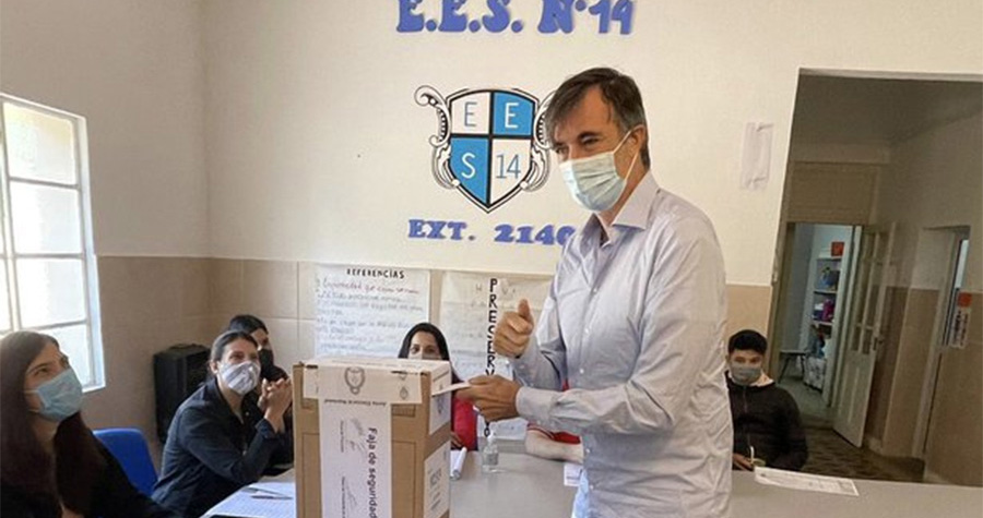 El emotivo reconocimiento a Esteban Bullrich al ir a votar