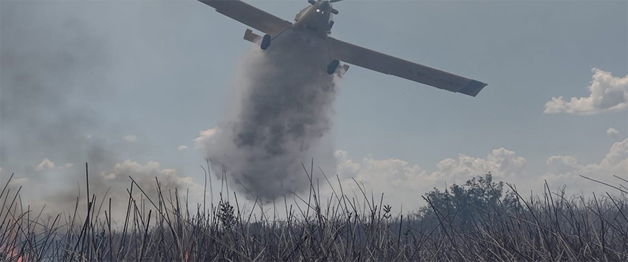 Continúan las tareas de combate  de incendios en islas de Delta