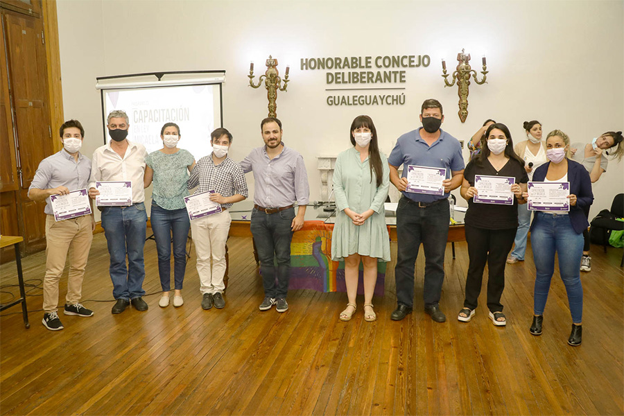 Ley Micaela: se entregaron  certificados de capacitación
