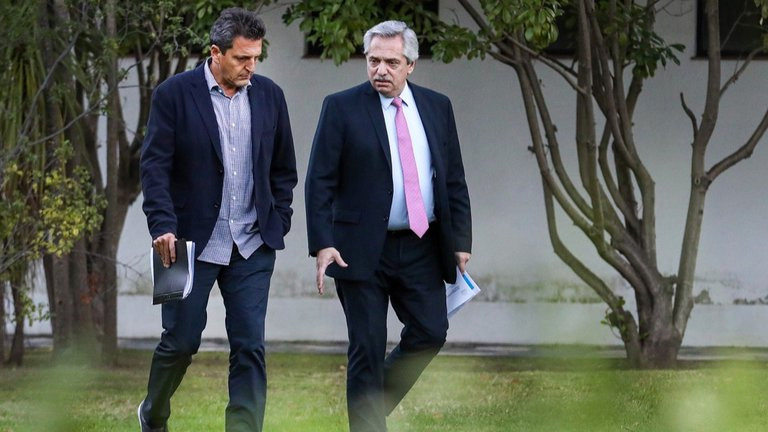 Alberto Fernández y Sergio Massa almorzaron en la Casa Rosada y delinearon la agenda parlamentaria de fin de año