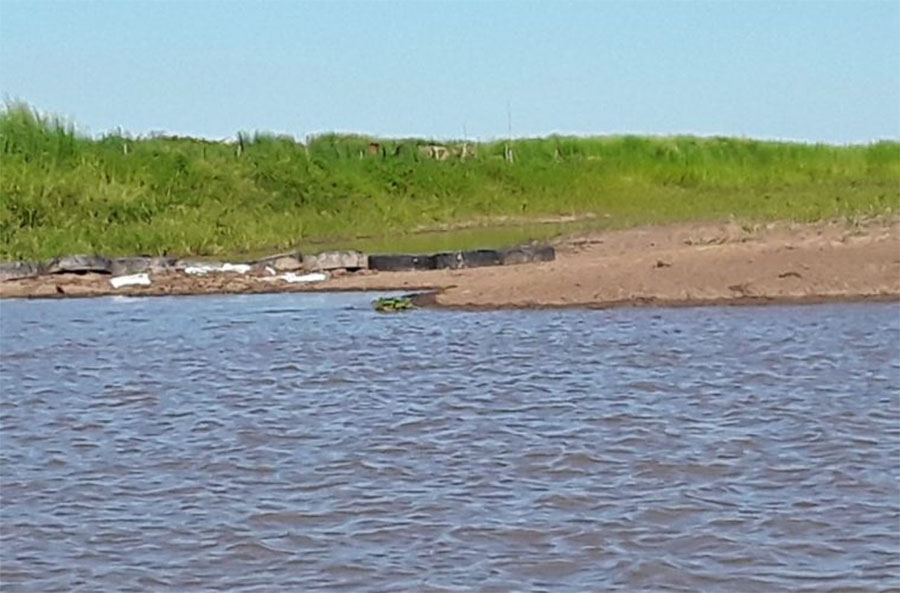 Taponaron con silo bolsas dos arroyos en el Delta