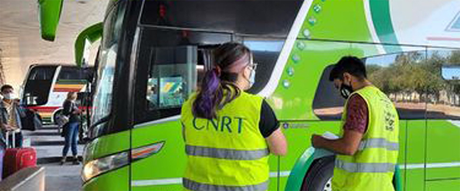 Operativos de higiene y seguridad en el transporte de larga distancia