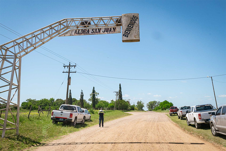 Proyectan el pavimento para  el acceso a Aldea San Juan