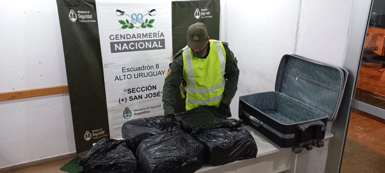 Procedimientos de Gendarmería permiten secuestrar marihuana
