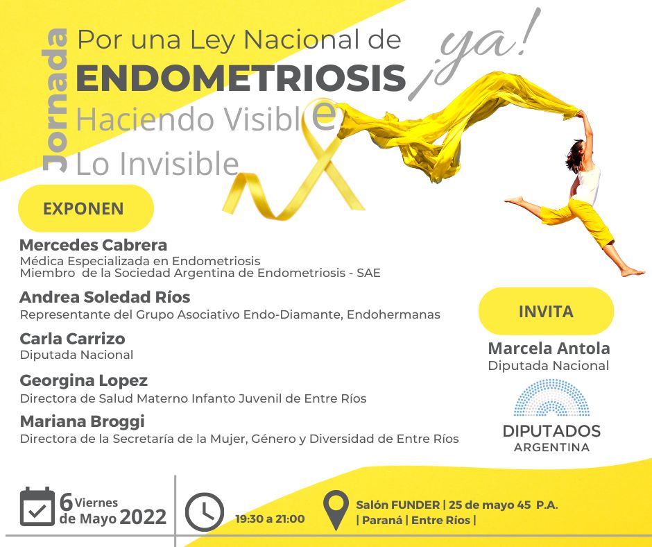 Se realizará la Jornada “Por una Ley Nacional de Endometriosis”