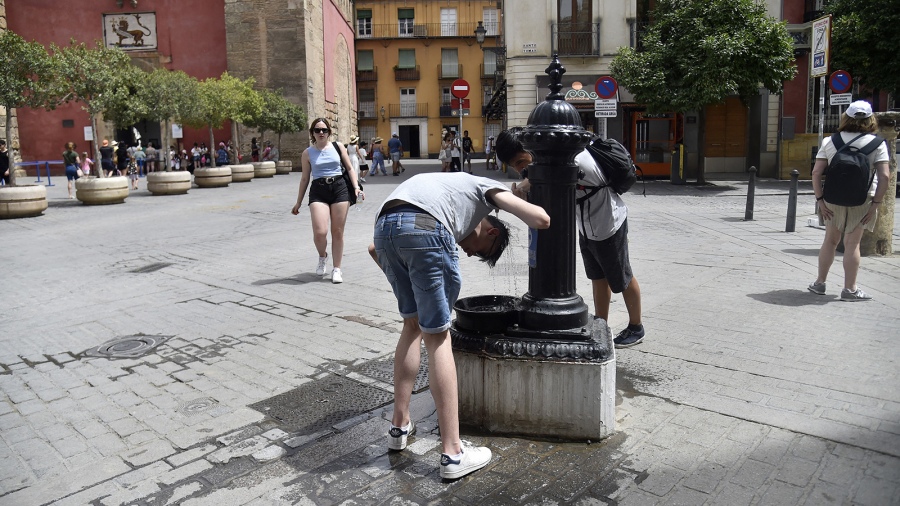 Una ola de calor seguía azotando a  varios países europeos, entre ellos España y Francia