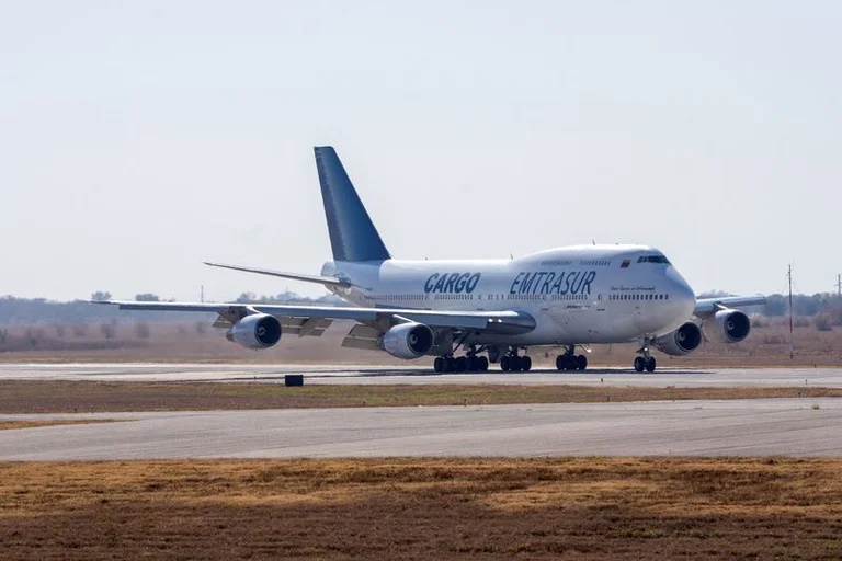El Departamento de Justicia  de EEUU le pidió a la Argentina  incautar el avión venezolano