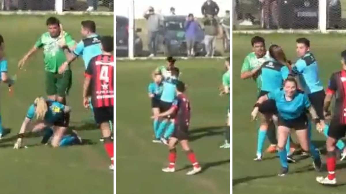 El futbolista que agredió a la árbitra fue expulsado de por vida de los espectáculos deportivos