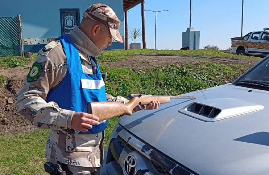 La policía rural secuestró armas de fuego ilegales