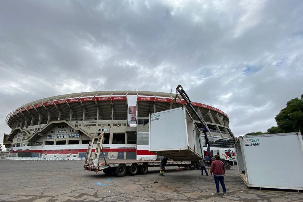 Avances en el estadio “Monumental”