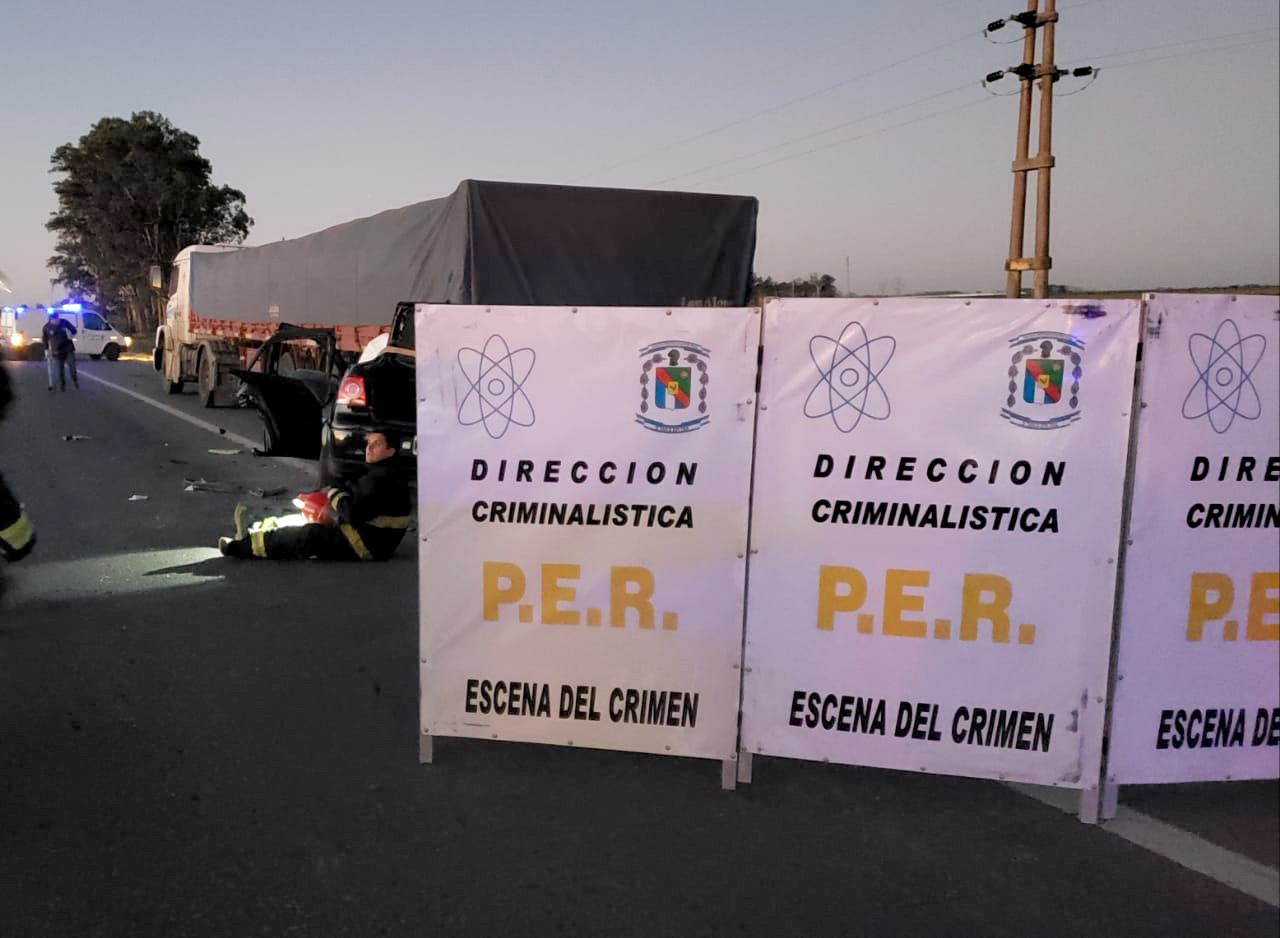 Una familia murió en un trágico accidente sobre la Ruta Nacional 14