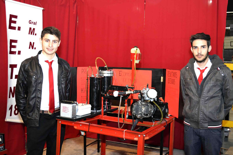 Urdinarrain: un novedoso motor fue presentado en la Feria de Ciencias