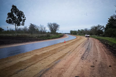 Se inició el riego asfáltico en la Ruta Provincial 51