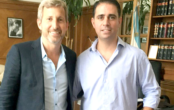 Davico mantuvo una reunión  de trabajo con el Ministro del Interior, Rogelio Frigerio