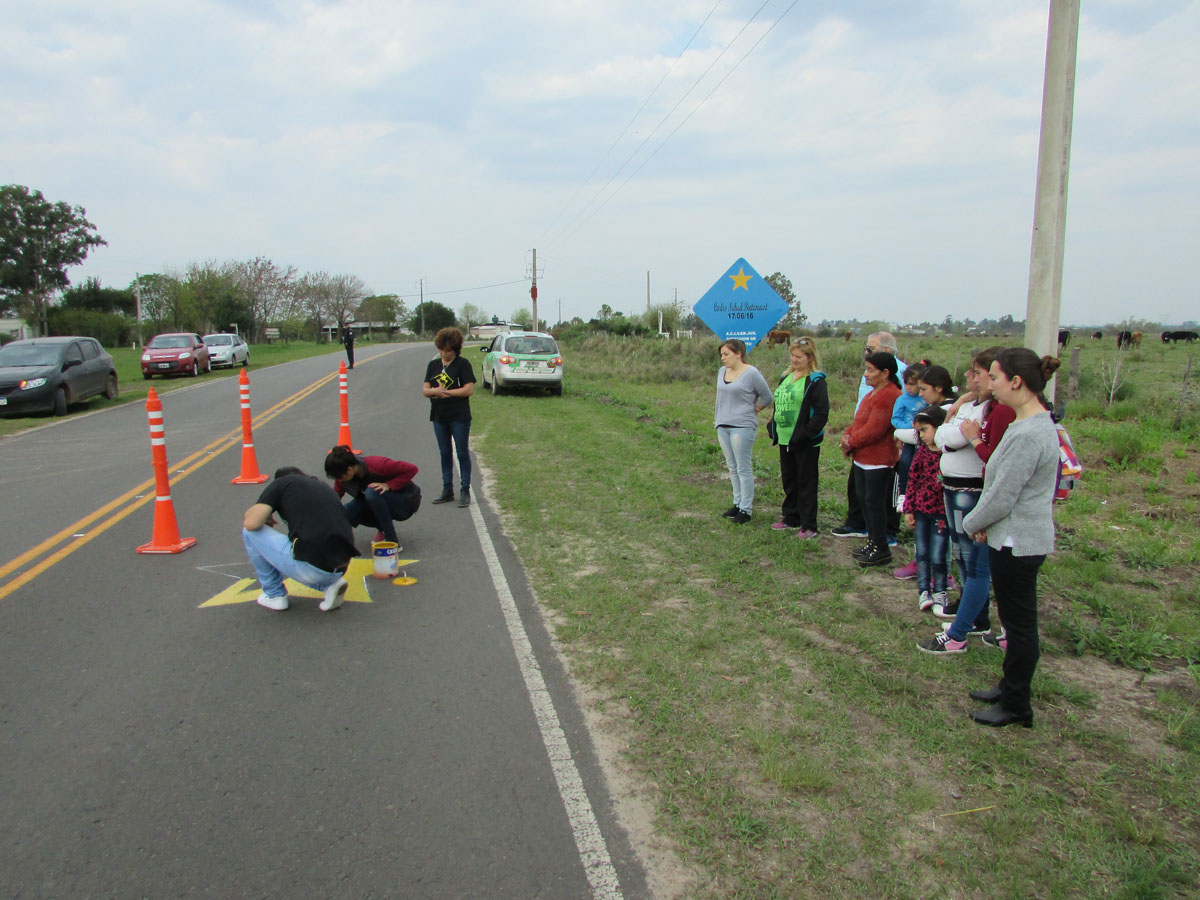 Pueblo Belgrano: pintaron una  Estrella Amarilla en memoria  de “Tincho” Bentancour