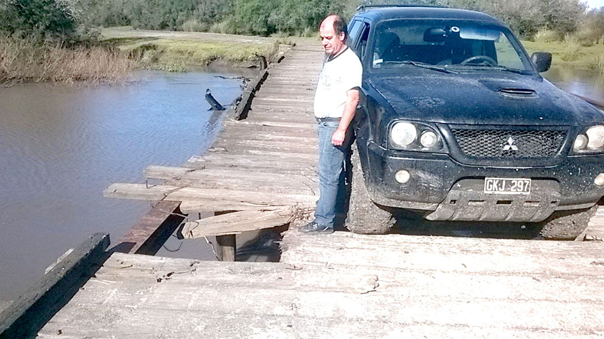 El puente de Rincón de Cinto  está a punto de desmoronsarse