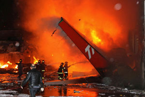 Los pilotos de TAM no  lograron frenar avión