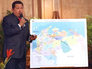Colombia autorizó el  plan de Hugo Chávez