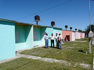 Aldáz recorrió obras en el Departamento 
