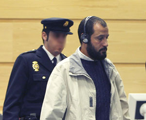 Presunto `cerebro` niega durante el juicio relación por atentados en Madrid
