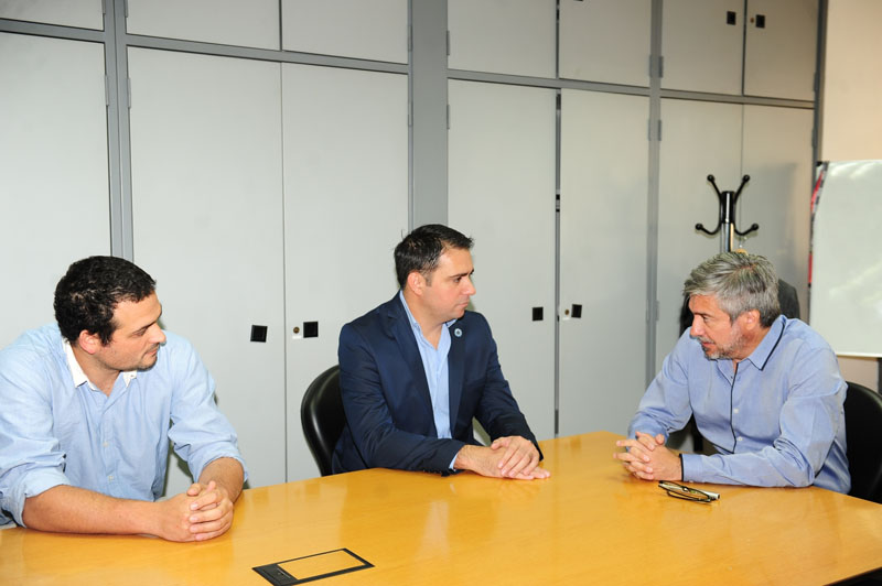 Pueblo General Belgrano: Davico firmó un  convenio para obras de pavimento articulado