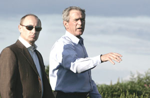 Putin propone a George  Bush escudo europeos  antimisiles ampliado