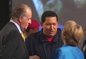 El rey de España pide  a Chávez callarse en  el cierre de la Cumbre