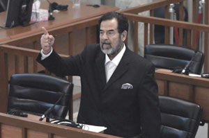 Saddam Hussein fue  condenado a muerte